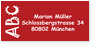 abc, rot, adressaufkleber