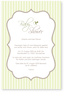 baby-shower, gr�n, einladung