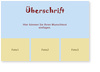 Blanko, hellblau, 3 Bilder