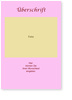 Blanko, rosa, 2 Bilder
