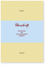 Blanko, hellblau, 2 Bilder