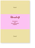Blanko, rosa, 2 Bilder