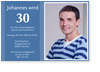 30. Geburtstag, blau, Foto