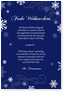 international, Weihnachtskarte, blau