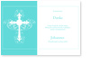 Danke, Kreuz, Kommunion, t�rkis, Ornament