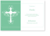 Danke, Kreuz, Kommunion, mintgr�n, Ornament
