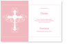 Danke, Kreuz, Kommunion, ros�, Ornament