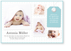 Babykarten, Hellblau, elegant, zartes Muster, Schild, Etikett