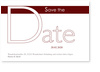 save-the-date, rot, dezent, hochzeit, einladung