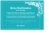 blau, t�rkis, floral, verziert, typo