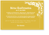 gelb, orange, konfirmation, ranken, brush, blumen
