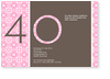 40. Geburtstag, rosa