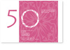 50. Geburtstag, rosa