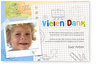 Dankeskarte, Einschulung, Pastellfarben, Zeichnung, Kritzeln, buntes Papier