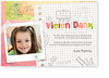 Dankeskarte, Einschulung, Pastellfarben, Zeichnung, Kritzeln, buntes Papier