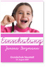 Einschulung, Schreibschrift, rosa