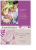 Familie, lila, floral