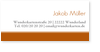 Adressaufkleber selbstklebend, personalisierbar, modern, orange, grau