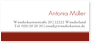 Adressaufkleber selbstklebend, personalisierbar, modern, rot, grau