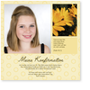 konfirmation, gelb, kreise, einladung, modern