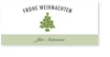 Geschenkaufkleber, Weihnachtsbaum, gr�n