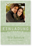 gl�ck, hochzeit, karte, zarte Bl�mchen, gr�n