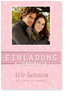 einladung, hochzeit, gl�ck, zarte Bl�mchen, rosa