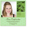 konfirmation, einladung, gr�n, kreise, modern