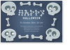 skelett, knochenfreunde, halloween, einladung