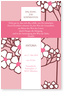Kreuz, Kirschbl�te, rosa, Kommunion, Konfirmation