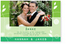 dankeskarte, hochzeit, gr�n