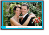 Hochzeit, Rahmen, t�rkis