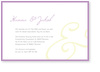 Hochzeit, Ampersand, lavendel