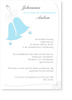 Hochzeitseinladung, Glocken, elegant, hellblau
