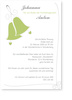 Hochzeitseinladung, Glocken, elegant, gr�n