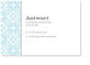 Ornamenttapete, Antwort, Hellblau