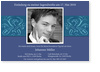 Jugendweihe, Ornament, Bord�re, blau, royal