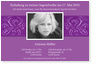 Jugendweihe, Ornament, Bord�re, lia, violett