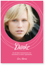 Danke, Jugendweihe, M�dchen, Kreise, Pink