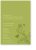 Kommunion, Gr�n, Floral, Ornament