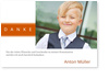 Danksagung, Kommunion, Fotokarte, modern, orange, Eindruck
