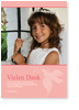 Taube, Danksagung, rosa, M�dchen, Konfirmation