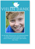 Konfirmation, Danke, T�ubchen, Blau