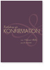 Konfirmation, violett, elegant, Ornament
