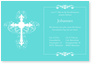 Kreuz, Ornament, Konfirmation, t�rkis