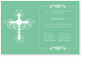 Kreuz, Ornament, Konfirmation, Mintgr�n