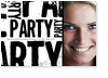 Party, schwarz, Foto, Einladung