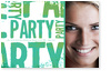 Party, gr�n, Foto, Einladung