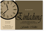 Party, Uhr, braun