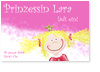 Geburtstagseinladung, Prinzessin, rosa